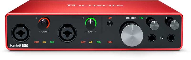 Interface De Audio Focusrite Usb Scarlett 8i6 3rd Gen