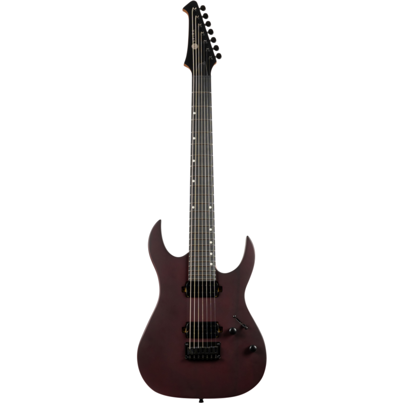 Guitarra Elctrica Spira 7 Cuerdas S407-MWR Satin Wine Red