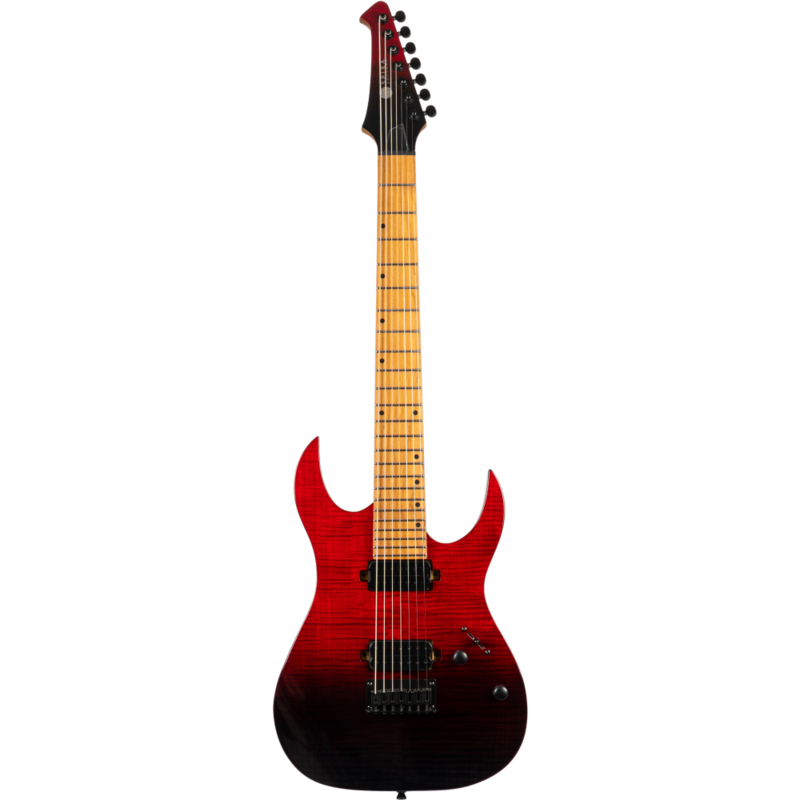 Guitarra Elctrica Spira 7 Cuerdas S457-TRD Transparent Red